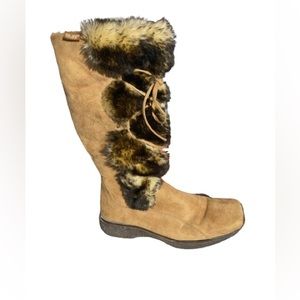 TAXI Tan suede boots